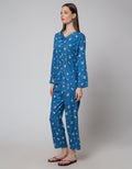 Nevada Long Sleeve Pyjama Pants Sharp Leaves
