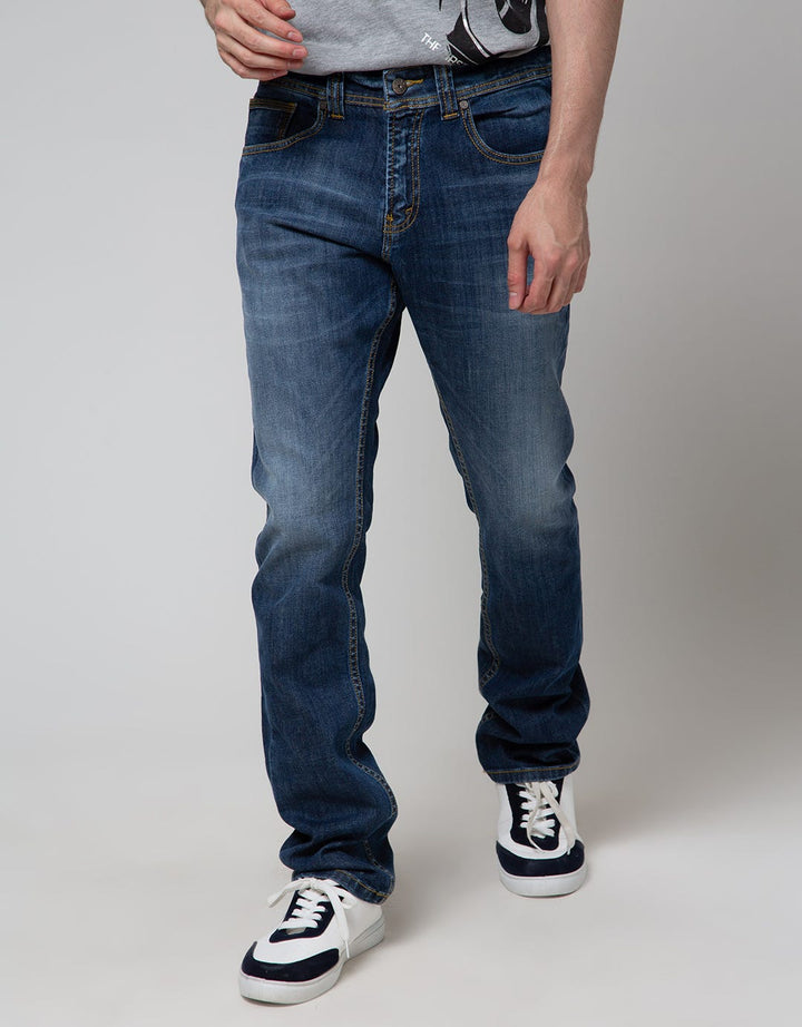 Lois Slim Fit Stretch Washed Jeans for Men