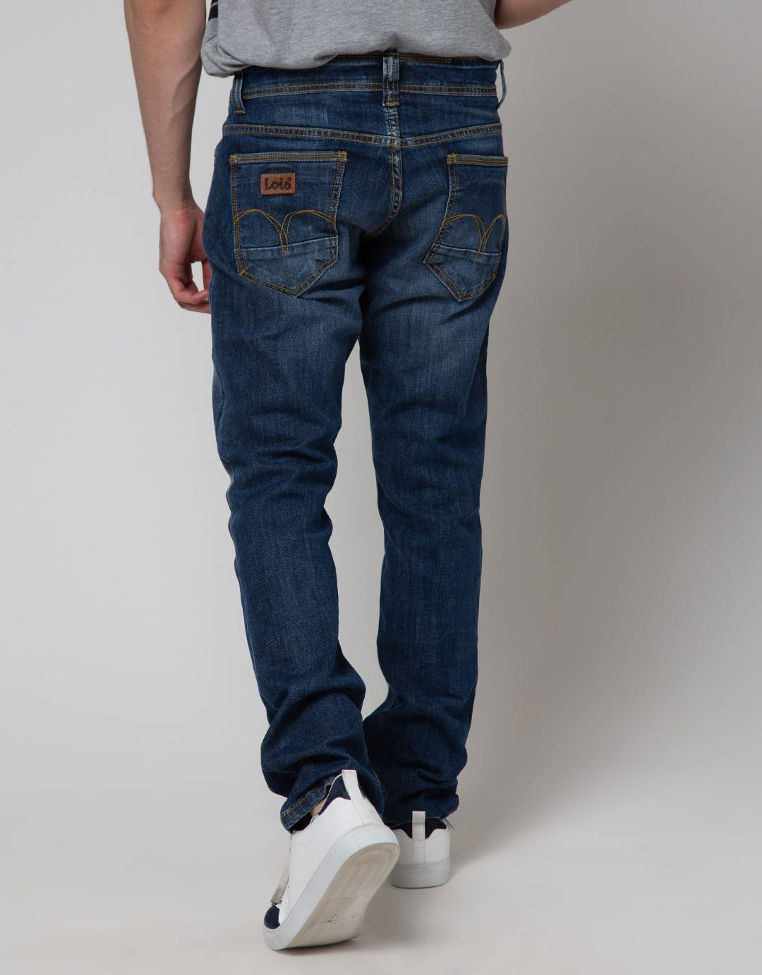 Lois Slim Fit Stretch Washed Jeans for Men