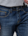 Lois Slim Fit Stretch Washed Jeans for Men