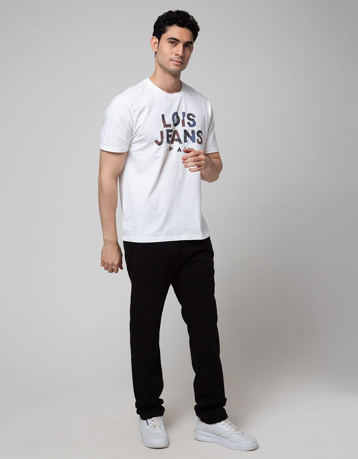Lois Jeans Logo Print Casual Men's T-Shirt
