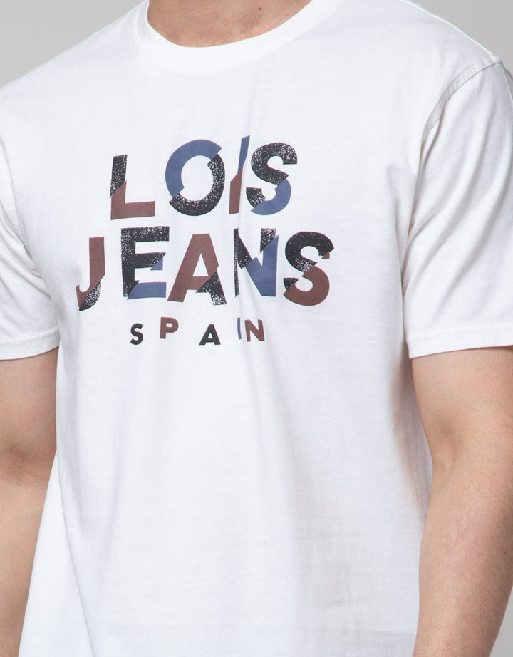 Lois Jeans Logo Print Casual Men's T-Shirt