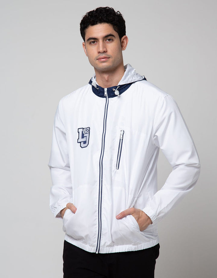 Lois Parasut Logo Print Jaket Pria