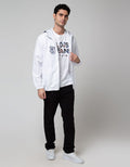 Lois Parasut Logo Print Jaket Pria