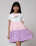 Aero Rainbow Smile Midi Dress Anak Perempuan
