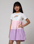 Aero Rainbow Smile Midi Dress Anak Perempuan