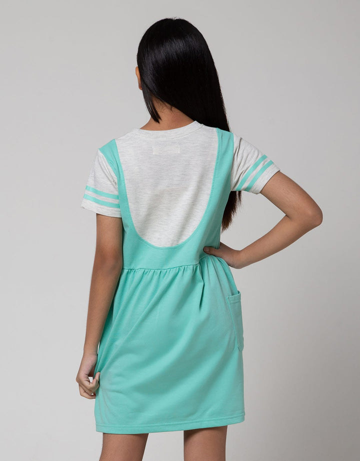 Aero Short Sleeve Midi Dress Bear Triple Head