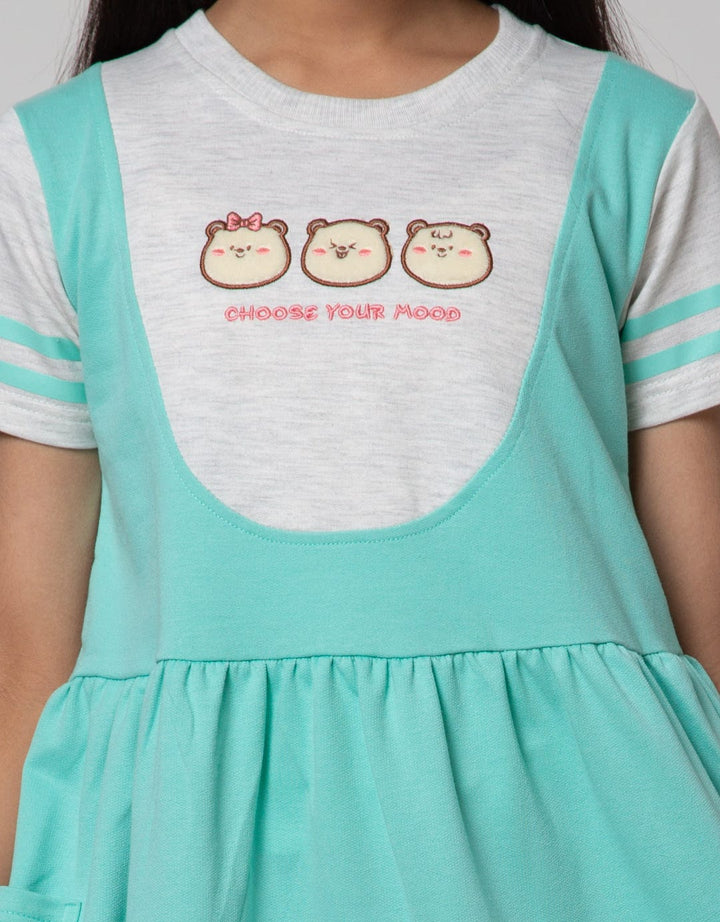 Aero Short Sleeve Midi Dress Bear Triple Head