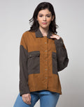 Lois Girl Cotton Suede Look Women's Shirt