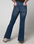 Lois Girl Semi Boot Cut Stretch Jeans