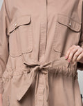 Lois Girl Twill Shirt With Drawstring