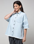 Lois Girl Cotton Denim Kemeja Wanita