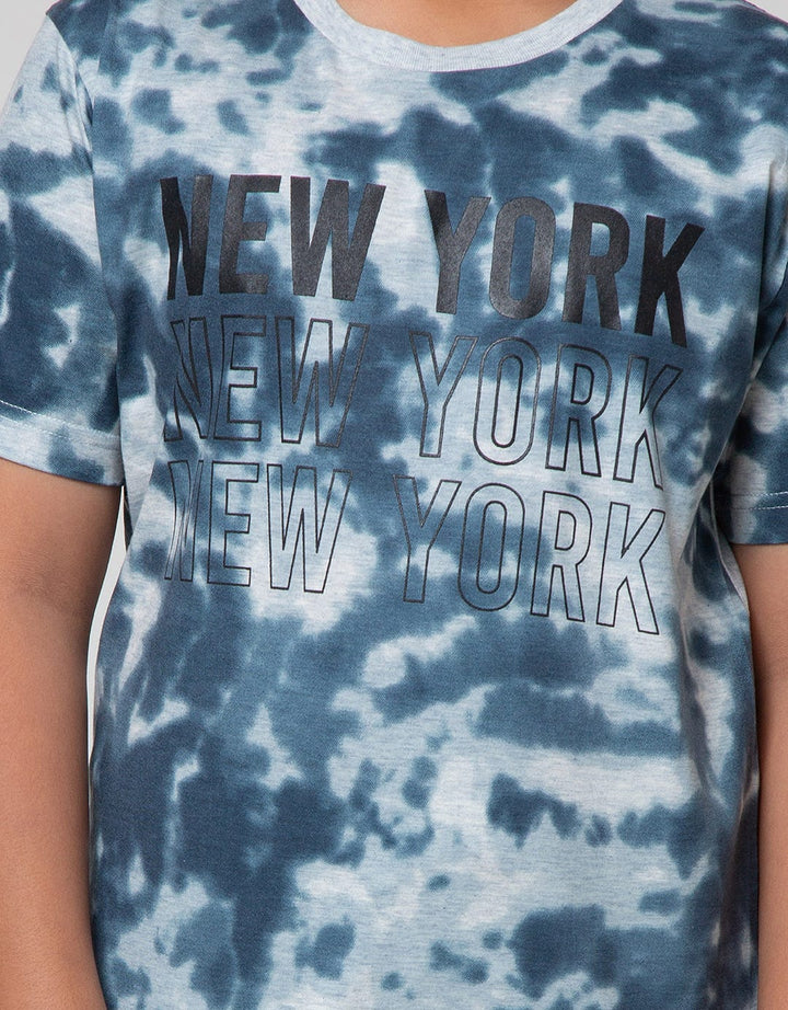 Nevada Short Sleeve T-Shirt Print Tie Dyed New York