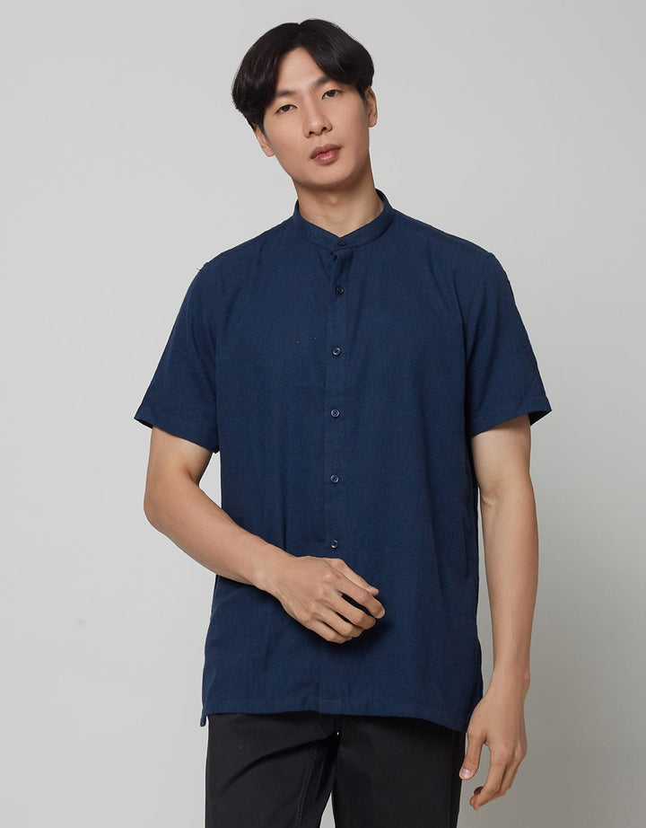Hassenda Baju Koko Flannel Yasin Black Carbon