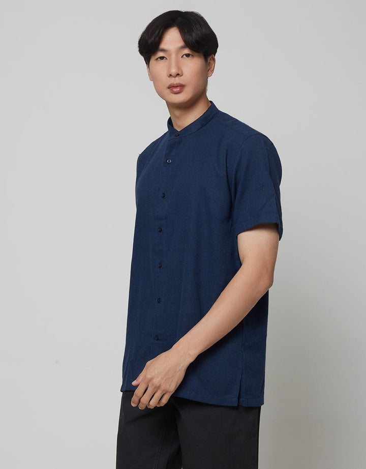 Hassenda Baju Koko Flannel Yasin Black Carbon