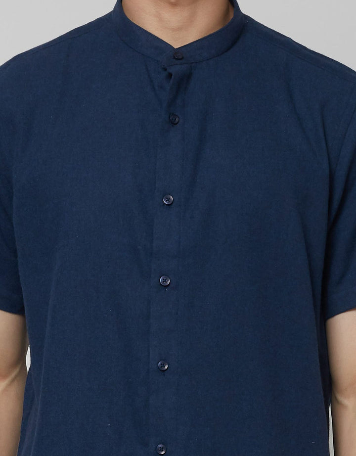 Hassenda Baju Koko Flannel Yasin Black Carbon
