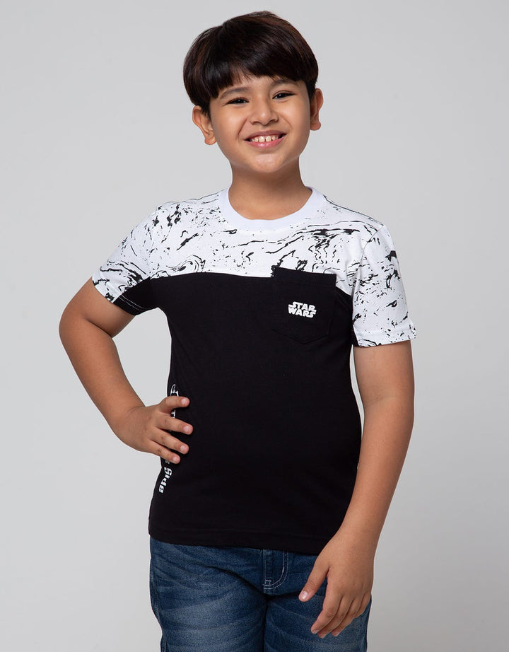 Star Wars T-Shirt Cutsewn Marble Kantong Dark Side