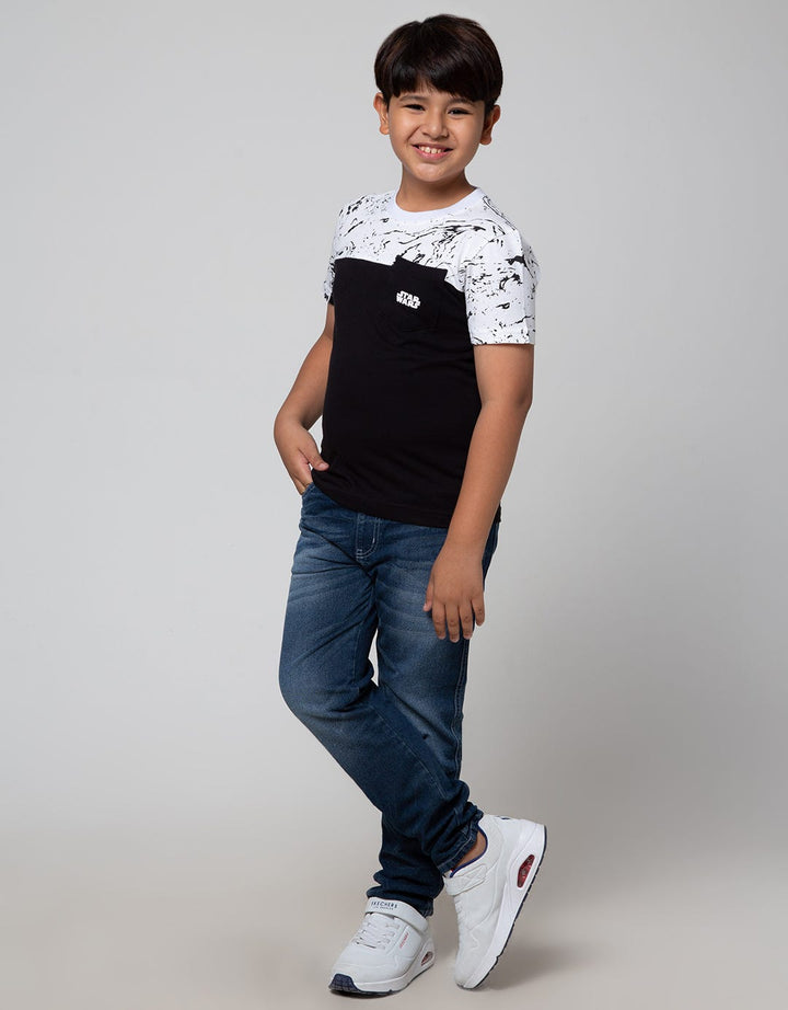 Star Wars T-Shirt Cutsewn Marble Kantong Dark Side