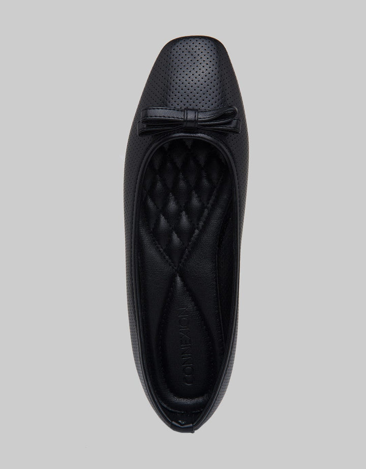 Connexion Textured Ribbon Sepatu Flat Wanita