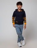 Nevada Hoodie Check Boys Sweater