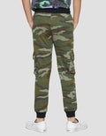 Nevada Camo Cargo Celana Jogger Anak Laki-laki