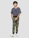 Nevada Camo Cargo Celana Jogger Anak Laki-laki
