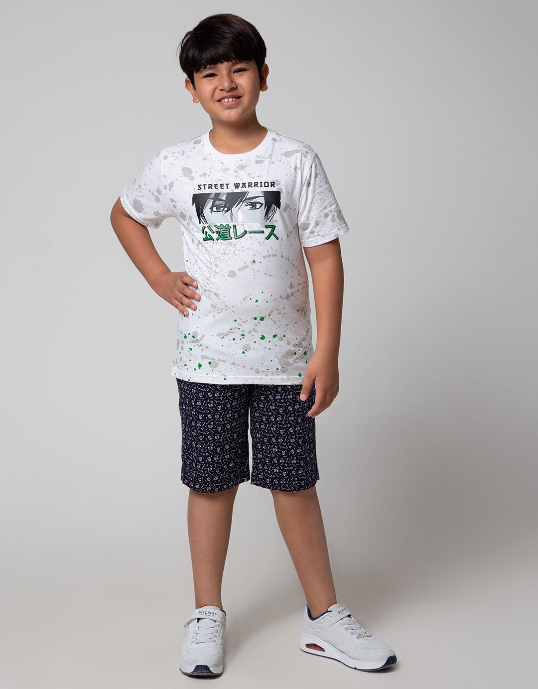 Nevada Shorts Pants Crop Geometri Shape