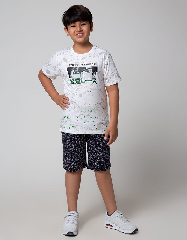 Nevada Shorts Pants Crop Geometri Shape