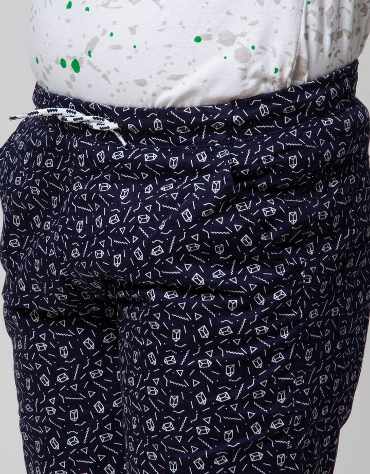 Nevada Shorts Pants Crop Geometri Shape