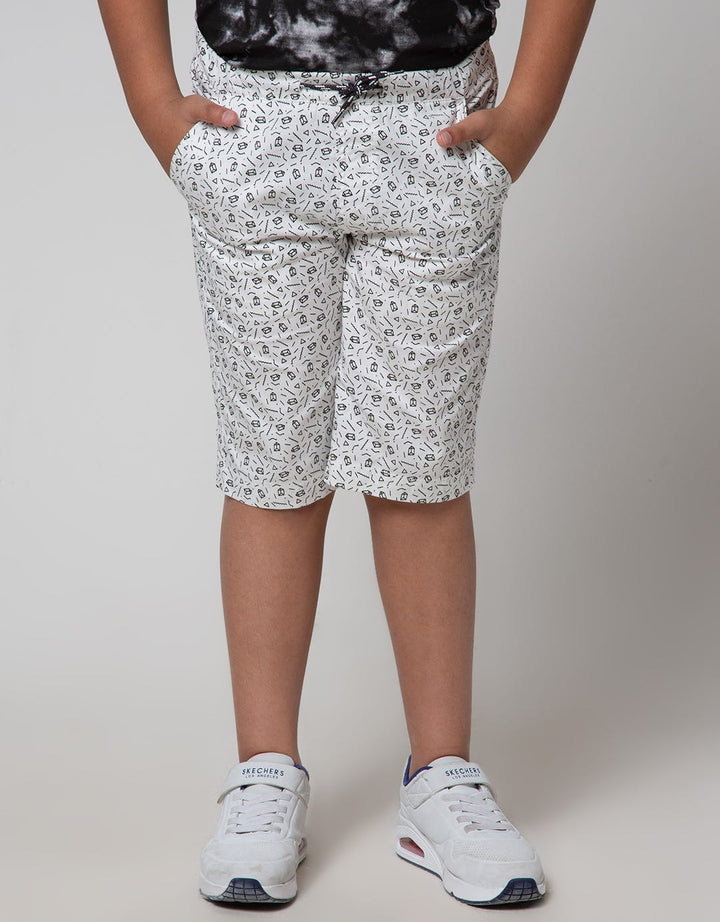 Nevada Shorts Pants Crop Geometri Shape