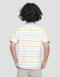 Little M Stripe Print Kemeja Anak Laki-laki