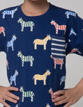Little M Short Sleeve T-Shirt Print Zebra