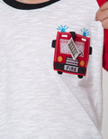 Little M Firetruck Kaos Anak Laki-laki