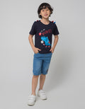 Little M Dino Lets Go Kaos Anak Laki-laki