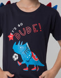 Little M Dino Lets Go Kaos Anak Laki-laki