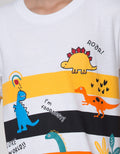 Little M Short Sleeve T-Shirt Dino Aplikasi Tangan Intip