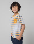 Little M Short Sleeve T-Shirt Stripe Yarndyed Cotton Combed 20S