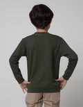 Little M Dino Foil Sweater Anak Laki-laki