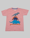 Little M Dino Print Kaos Anak Laki-laki