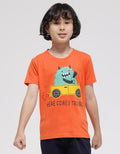 Little M Monster Print Kaos Anak Laki-laki
