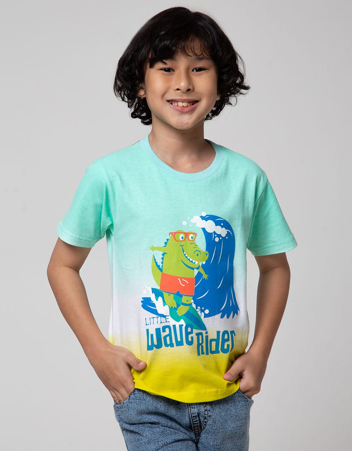 Little M Ombre Dino Kaos Anak Laki-Laki