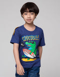 Little M Short Sleeve T-Shirt Print Croco Surf Aplikasi