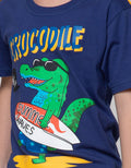 Little M Short Sleeve T-Shirt Print Croco Surf Aplikasi