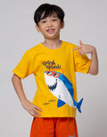 Little M Shark Splash Kaos Anak Laki-laki