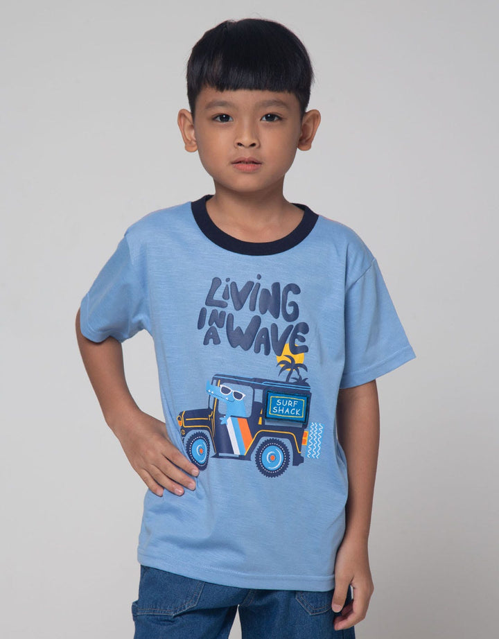 Little M Living Wave Kaos Anak Laki-laki