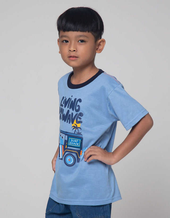Little M Living Wave Kaos Anak Laki-laki