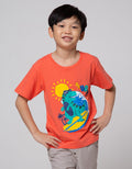 Little M Short Sleeve T-Shirt Dino Surf Handuk