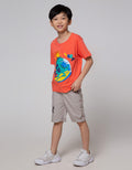 Little M Short Sleeve T-Shirt Dino Surf Handuk