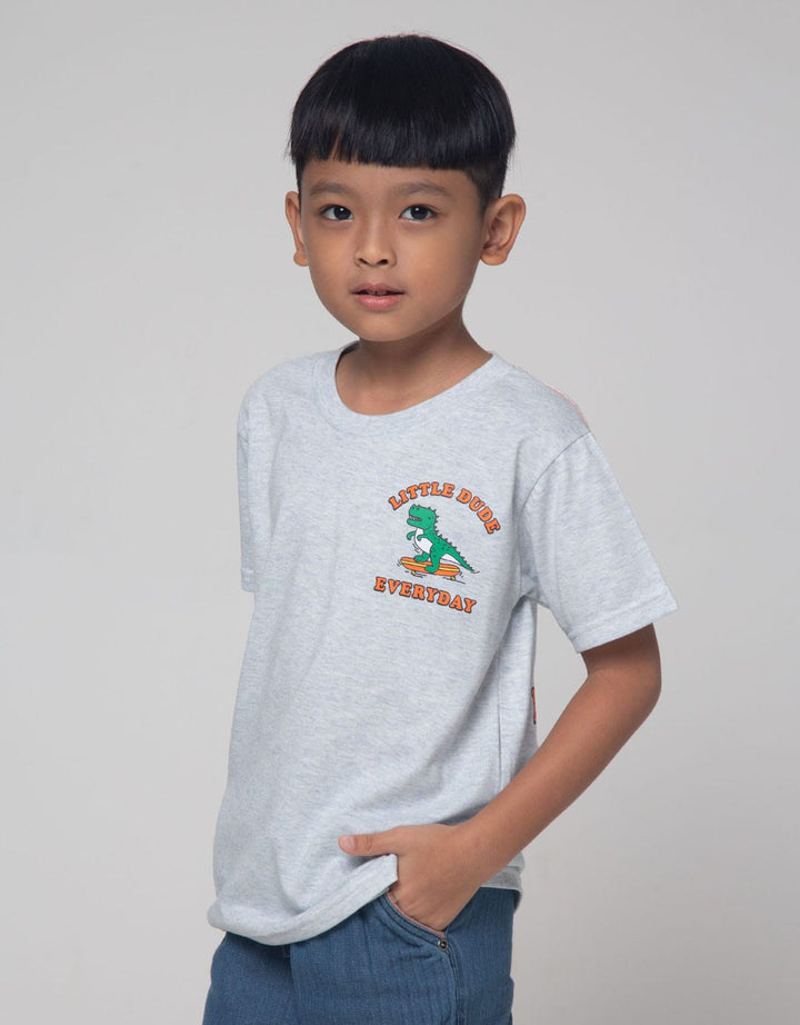 Little M Dino Side Boys T-Shirt