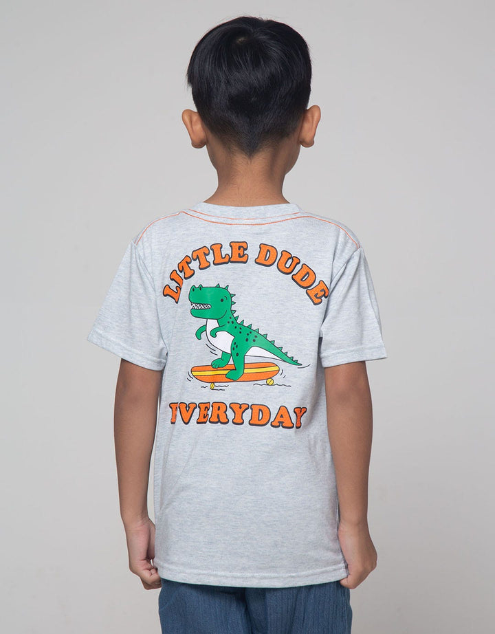 Little M Dino Side Boys T-Shirt